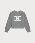 CELINE Crew Neck Sweater | Celine Crew Neck Sweater (Gray)
