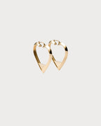 PRADA 1IO148 Metal Heart Earrings | 普拉達 心型耳環 (金色)