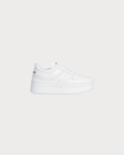 CELINE Block Sneakers with Wedge Outsole | Celine Block Sneakers (White)