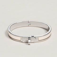 HERMES Mini Clic H Bracelet | Hermès Bracelet (Multicolor/Silver Buckle)