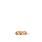 CHANEL Coco Crush Ring Quilted motif 18K Beige Gold | 香奈兒 戒指 (玫瑰金)