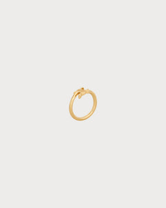 CELINE Triomphe Asymmetric Ring in Brass with Rhodium Finish | 賽琳 戒指 (多色)