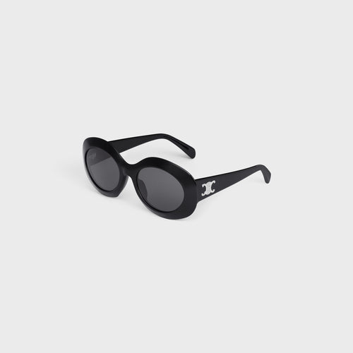 CELINE Women's Triomphe 14 Sunglasses in Acetate | CELINE Sunglasses (Black)