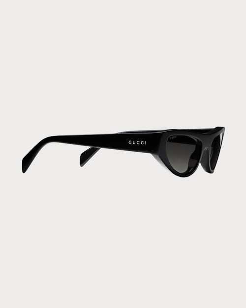 GUCCI Cat-Eye Frame Sunglasses Acetate(Noir)