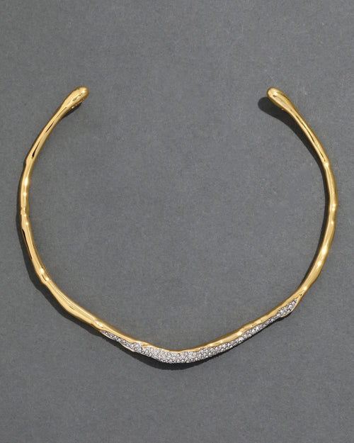 ALEXIS BITTAR Solanales Gold Crystal Skinny Collar | Necklace (Multicolor)