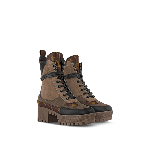 LOUIS VUITTON 1A4XY1 Women's Laureate Desert Boot | 路易威登 短靴 (啡黑色)