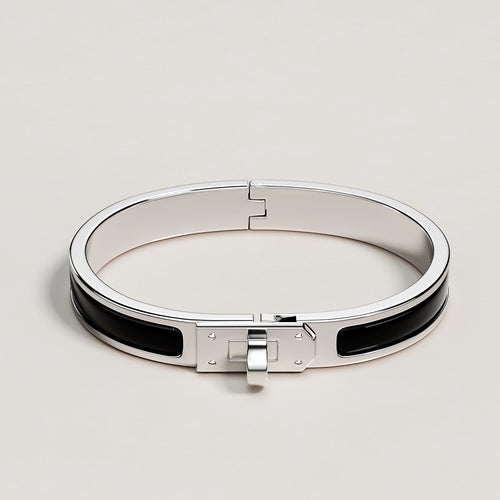 HERMES Mini Clic H Bracelet | Hermès Bracelet (Multicolor/Silver Buckle)