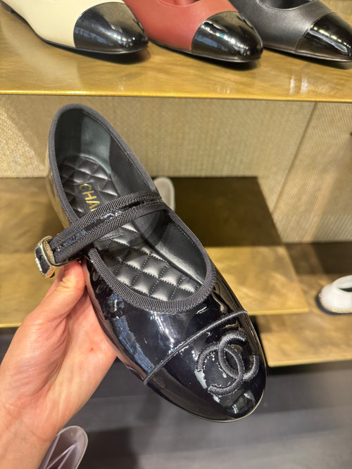 CHANEL Black Mary Jane Flat | 香奈兒 平底鞋 (黑色)