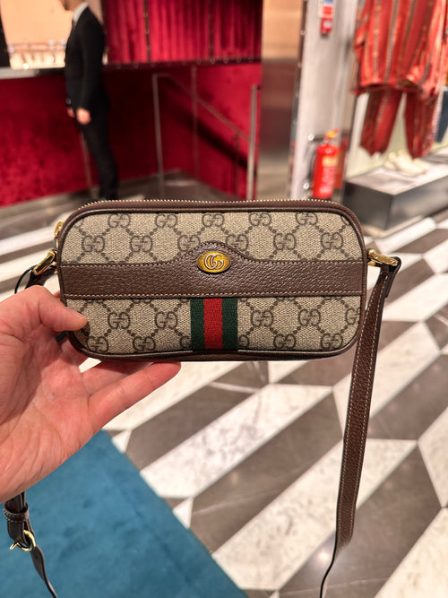 GUCCI Ophidia GG Mini Bag | 古馳 相機袋 (迷你/啡色)
