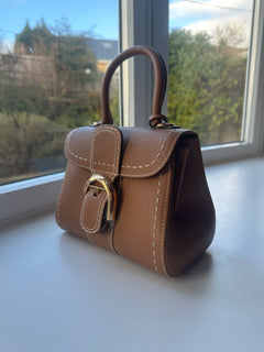 DELVAUX Brillant Mini Surpique Grained Calfskin | 德爾沃 手袋 (迷你/多色)