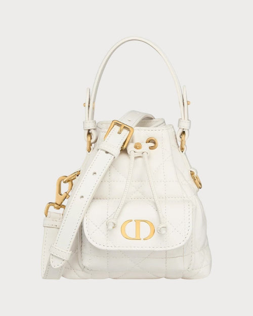 CHRISTIAN DIOR Dior Caro Bucket Bag Lambskin(Nano/3 Colors)