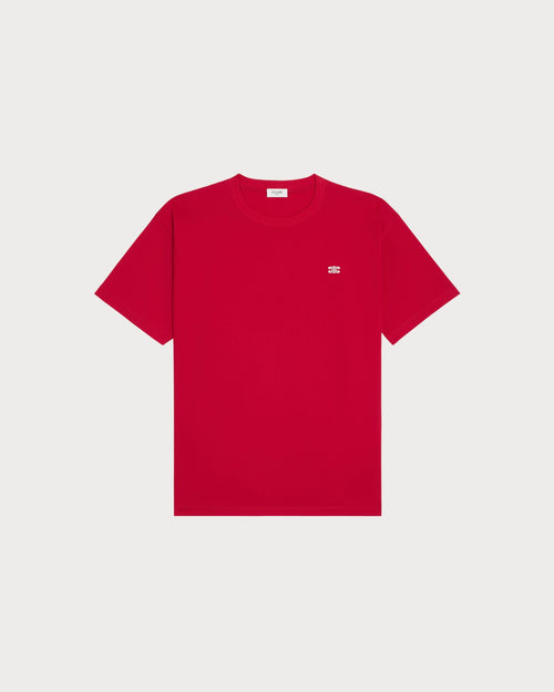 CELINE Men's Triomphe Loose T-Shirt | Celine Men's Short-Sleeve Trim Shirt (Multicolor)