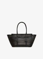 ALAIA Neo Mina 20 Bag In Vienne Calfskin | 手提袋 (黑色) - LondonKelly 英國名牌代購