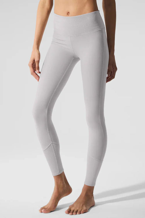ALO YOGA Washed Soft High - Waist Lounge Legging | 高腰休閒緊身褲 (灰色) - LondonKelly 英國名牌代購