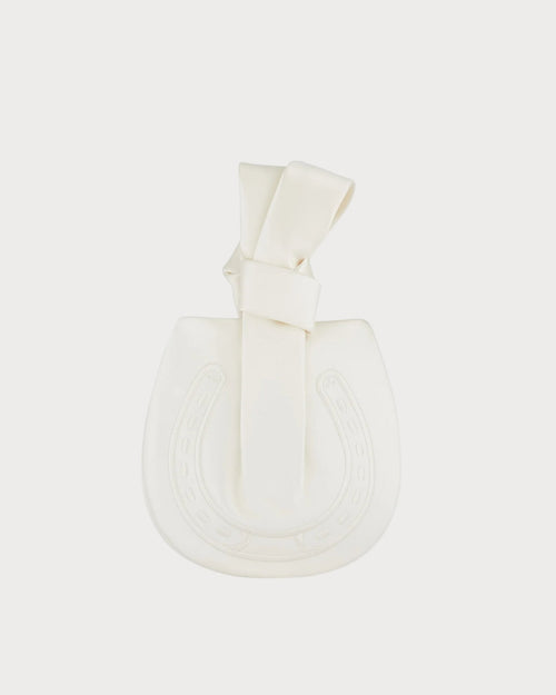 ANYA HINDMARCH Tie the Knot Clutch | 安雅·希德瑪芝 Tie the Knot 手拿包(象牙白) - LondonKelly 英國名牌代購