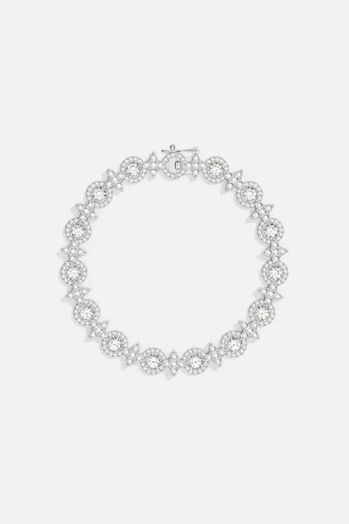 APM MONACO AB4872OX Pave Meteorites & Circles Bracelet | 鑲石流星與圓形手鏈 (銀色) - LondonKelly 英國名牌代購