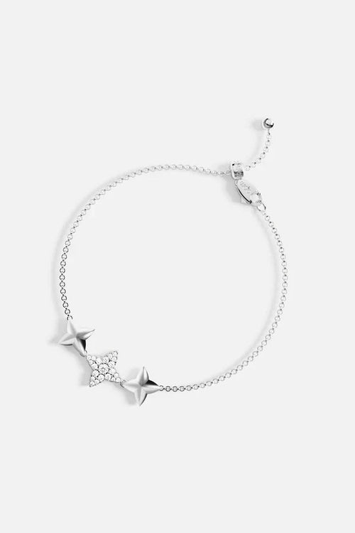 APM MONACO AB5402OX Triple Meteorites Silver Adjustable Bracelet | 三流星可調銀手鏈 (銀色) - LondonKelly 英國名牌代購