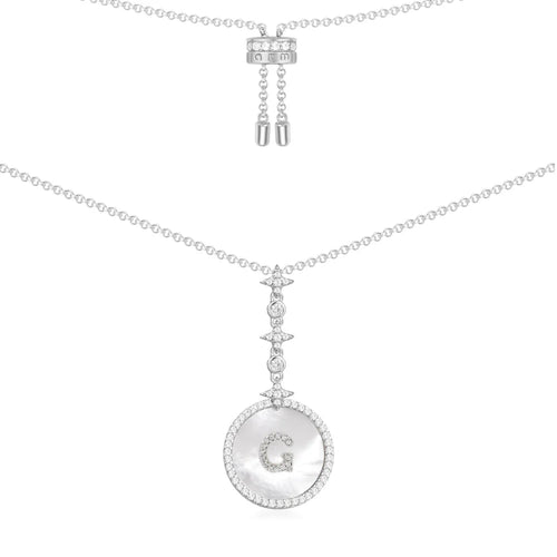 APM MONACO AC5794XNAA Alphabet Eternelle Adjustable Necklace | 可調式頸鏈 (銀色) - LondonKelly 英國名牌代購