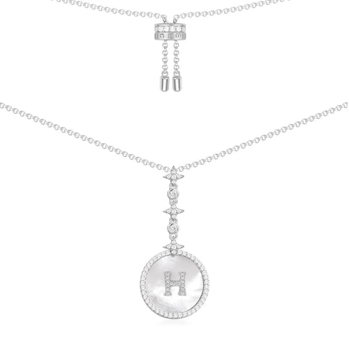 APM MONACO AC5794XNAA Alphabet Eternelle Adjustable Necklace | 可調式頸鏈 (銀色) - LondonKelly 英國名牌代購
