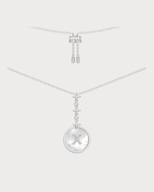 APM MONACO AC5794XNAA Alphabet Eternelle Adjustable Necklace | 可調式頸鏈 (銀色) - LondonKelly 英國名牌代購