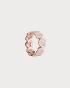 APM MONACO P21646XNAC Pink Heart Ring | 粉色愛心戒指 (玫瑰金) - LondonKelly 英國名牌代購