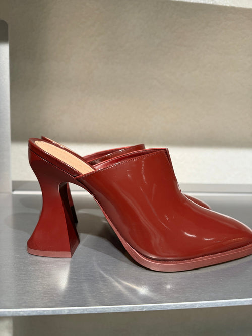 BOTTEGA VENETA Cha-Cha Mule | 葆蝶家 高跟鞋 (深紅色) - LondonKelly 英國名牌代購