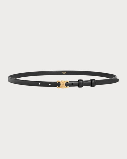 CELINE Teen 13MM Triomphe Belt in Taurillon Leather | 賽琳 皮帶 (黑色) - LondonKelly 英國名牌代購