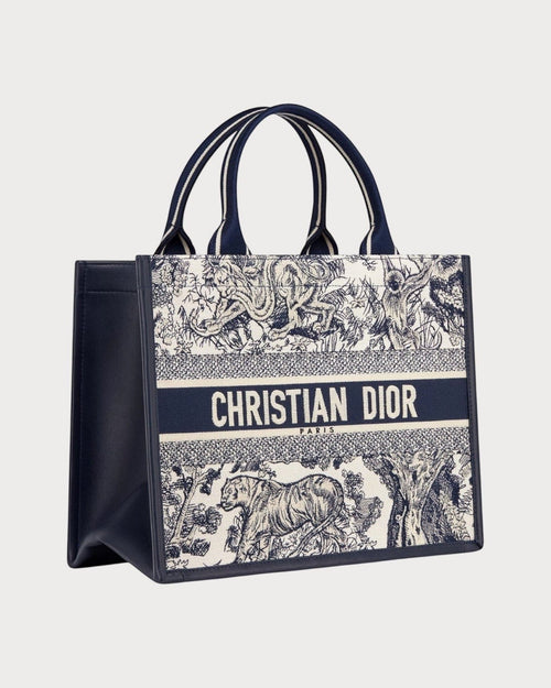 CHRISTIAN DIOR Dior Book Tote Cowhide Leather(Medium/Blue) - LONDONKELLY 英國名牌代購