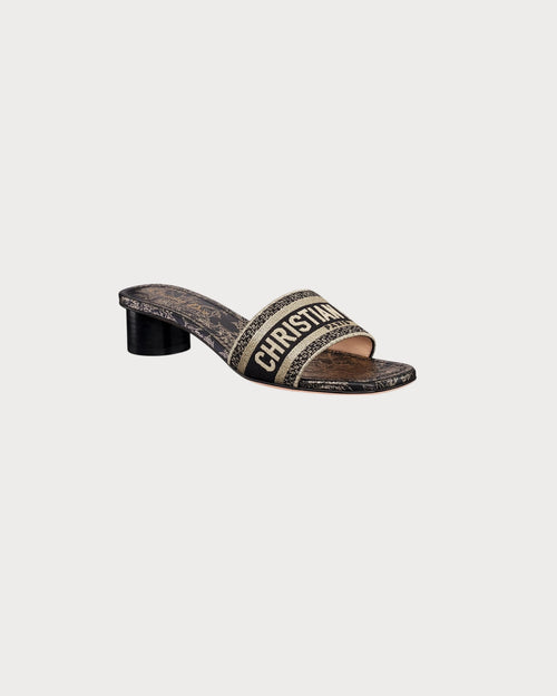 CHRISTIAN DIOR Women's Dway Heeled Slide | 迪奧 高跟涼鞋 (黑色) - LondonKelly 英國名牌代購