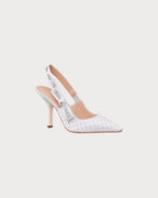 CHRISTIAN DIOR Women's J'Adior Slingback Pump | 迪奧 高跟鞋 (白色) - LondonKelly 英國名牌代購