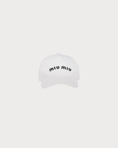 MIU MIU Drill Baseball Cap | Miu Miu Baseball Cap (White)