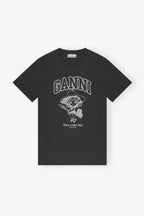 GANNI Black Basic Cotton Witch Relaxed T-shirt | 短袖上衣 (黑色) - LondonKelly 英國名牌代購