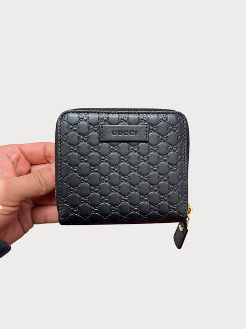 GUCCI Men's Zip Around Wallet Leather(Noir) - LONDONKELLY 英國名牌代購