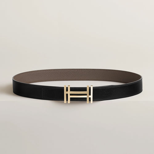 HERMES Men's H Au Carre Belt Buckle & Reversible Leather Strap | Hermes Men's Reversible Belt (32MM/Multicolor)