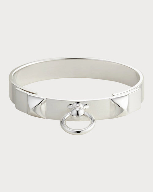 HERMES Small Collier de chien Bracelet | 愛馬仕 手鐲 (銀色) - LONDONKELLY 英國名牌代購