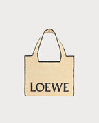 LOEWE Raffia Large Loewe Font Tote | 羅意威 草編袋 (啡色) - LondonKelly 英國名牌代購