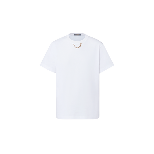 LOUIS VUITTON 1AFDKP Chain Detail T-Shirt | 路易威登 短袖上衣 (白色) - LondonKelly 英國名牌代購