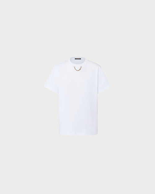 LOUIS VUITTON 1AFDKP Chain Detail T-Shirt | 路易威登 短袖上衣 (白色) - LondonKelly 英國名牌代購