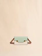 MARNI Green Cream and Brown Leather Trunkaroo Clutch | 瑪尼 手袋 (綠色) - LondonKelly 英國名牌代購