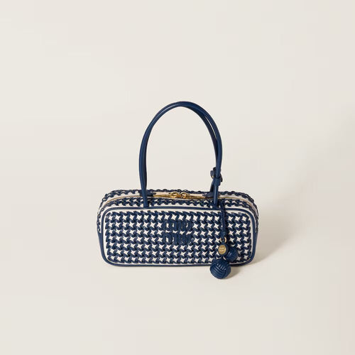 MIU MIU Beau Leather Bag | 繆繆 手袋 (藍白色) - LondonKelly 英國名牌代購