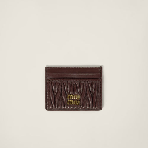 MIU MIU Matelasse Nappa Leather Card Holder | 繆繆 卡套 (多色) - LondonKelly 英國名牌代購