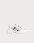 ROGER VIVIER Viv' on the Run Sneakers in Leather and Fabric | RV 運動鞋 (白銀色) - LondonKelly 英國名牌代購