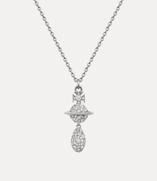 VIVIENNE WESTWOOD Circe Orb Pendant Necklace | 西太后 頸鏈 (銀色) - LondonKelly 英國名牌代購