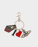 VIVIENNE WESTWOOD I Love Orb Enamelled Keyring | 西太后 鎖匙扣 (銀色) - LondonKelly 英國名牌代購