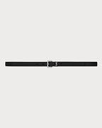 YSL SAINT LAURENT Cassandre Thin Belt With Square Buckle In Grained Leather | 聖羅蘭 皮帶 (2CM/黑色) - LONDONKELLY 英國名牌代購
