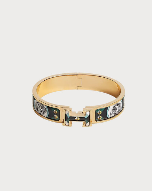 HERMES Clic H Bracelet | 愛馬仕 金鐲 (Black)