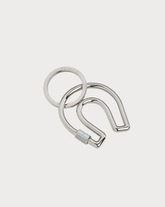HERMES Fer a Cheval Key Ring | 愛馬仕 鎖匙扣 (Light Blue)