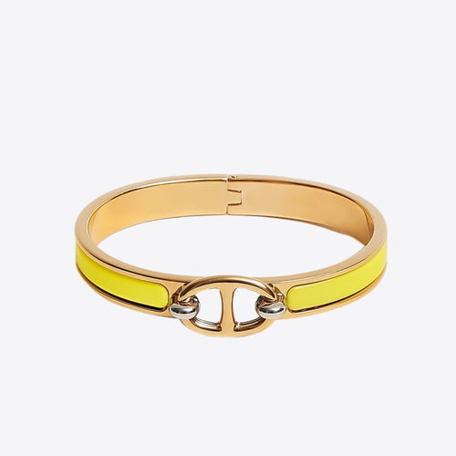 HERMES Mini Clic Chaine d'Ancre Bracelet | 愛馬仕 金色手鐲 (迷你/Yellow)