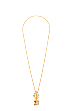 LOEWE Anagram Cube Pendant | 羅意威 頸鏈 (金色)