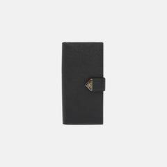 PRADA Large Saffiano and Leather Wallet | 普拉達 長銀包 (Black)